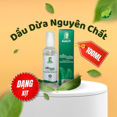 Dầu Dừa Nguyên Chất KOKOFI - Chai Xịt 100ml